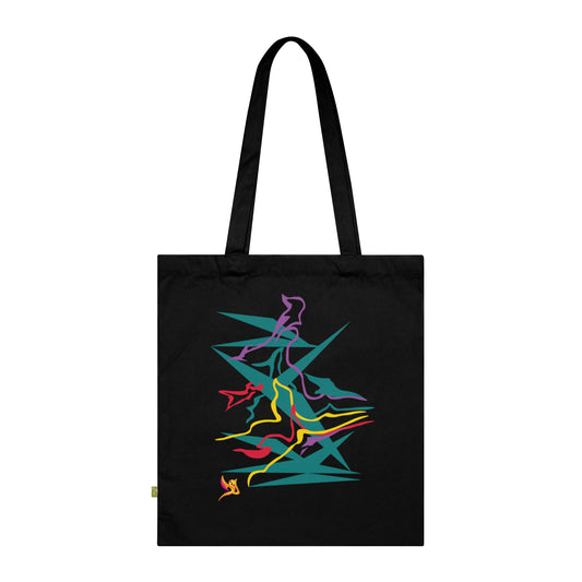 DID Tote Bag Vivid Waveform Dreams, Organic Cotton