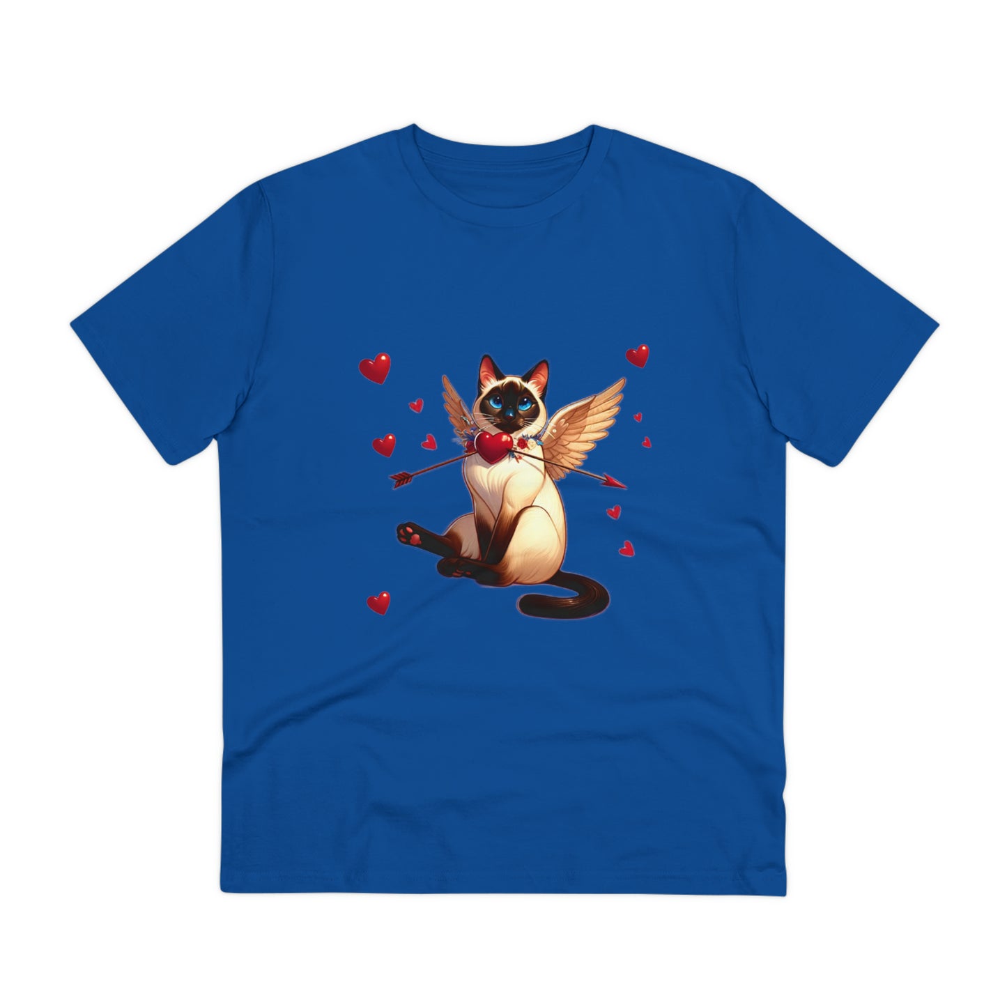 GA Cat Cupid Valentine, Organic T-shirt - Unisex