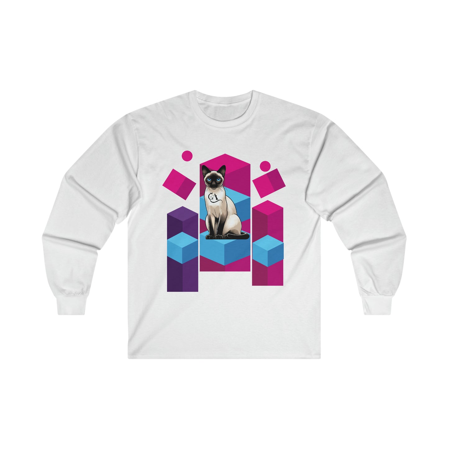 GA siemese abstract pink - Ultra Cotton Long Sleeve Tee - Unisex