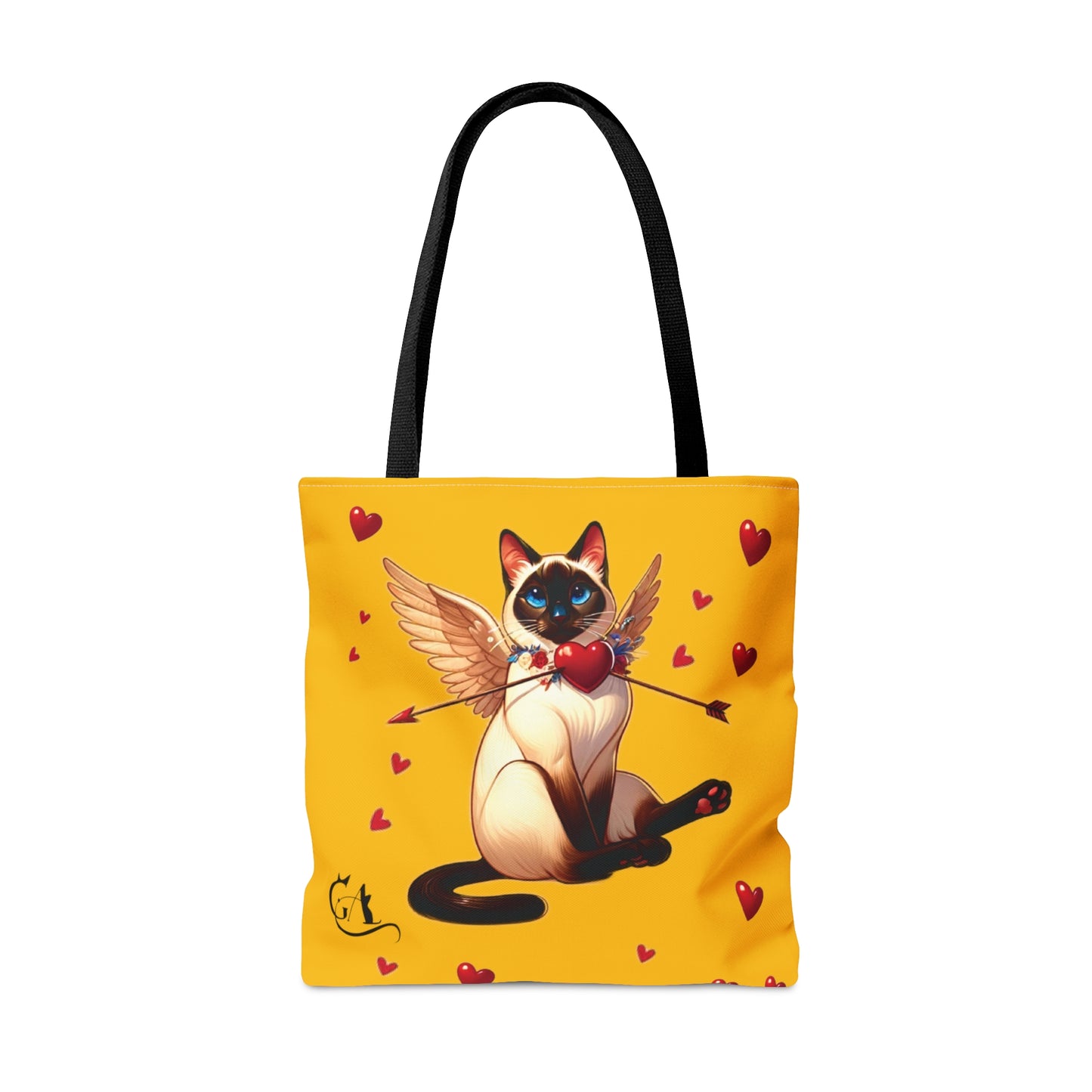 cat cupid, Tote Bag yellow