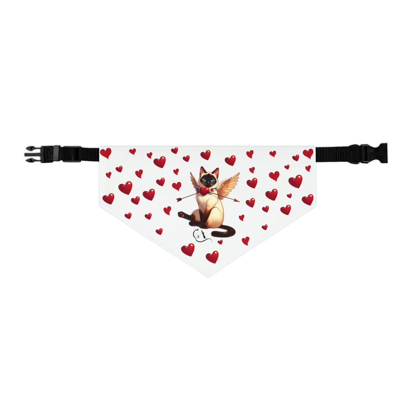 GA Love - Pet Bandana Collar (white)