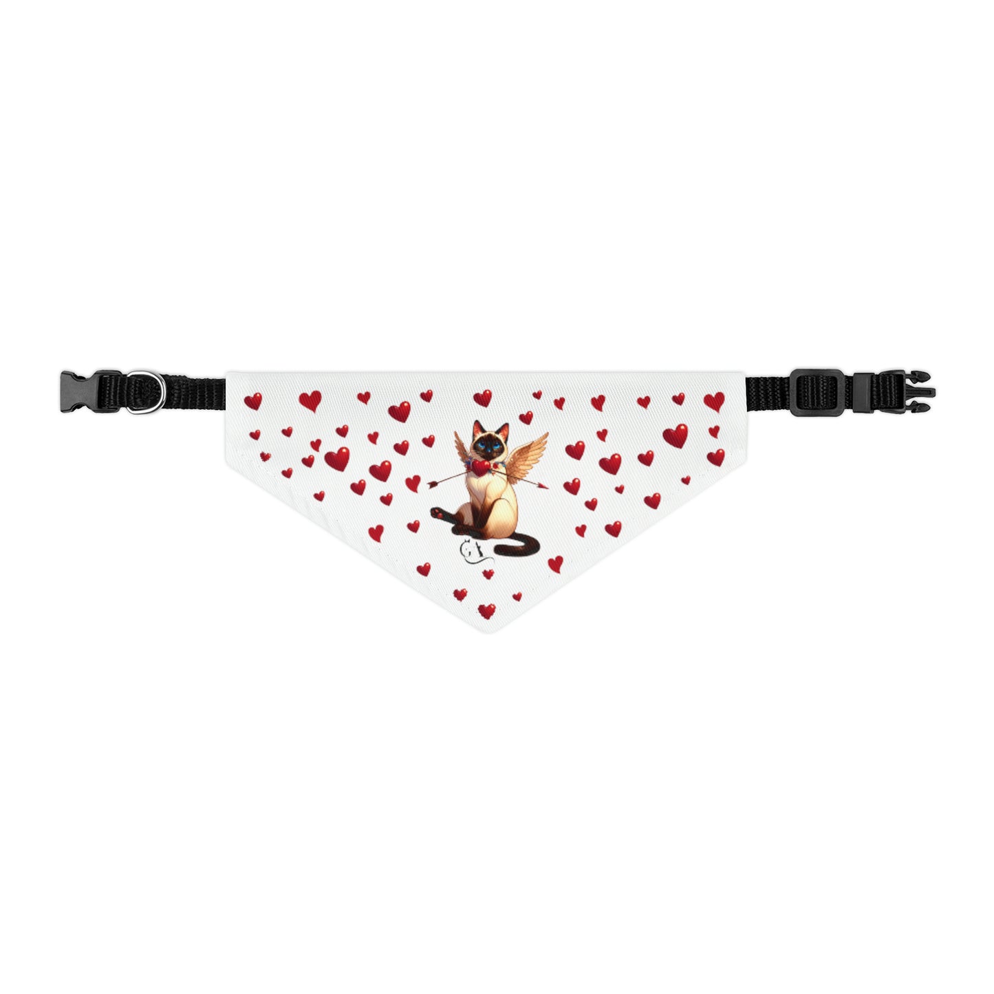 GA Love - Pet Bandana Collar (white)