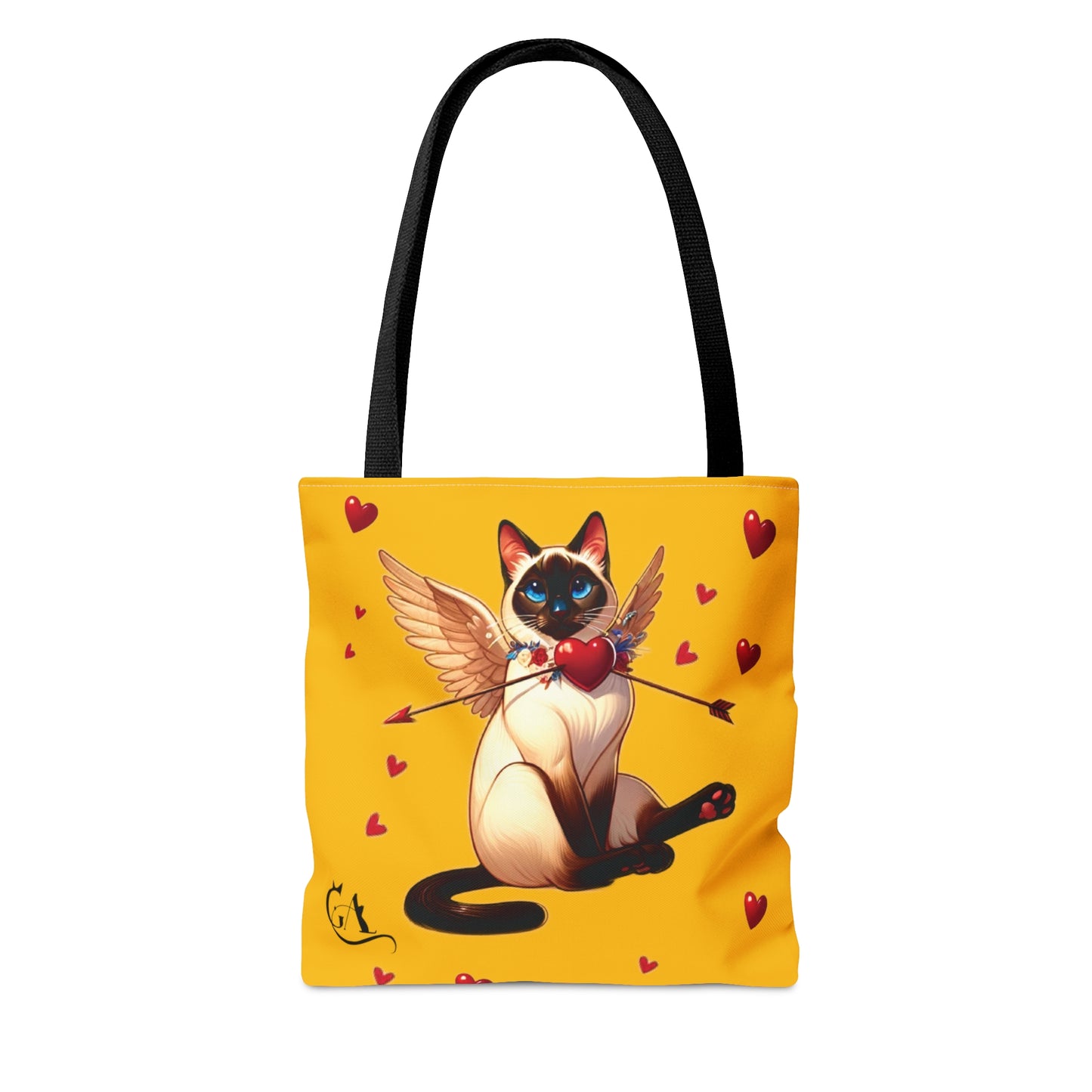 cat cupid, Tote Bag yellow