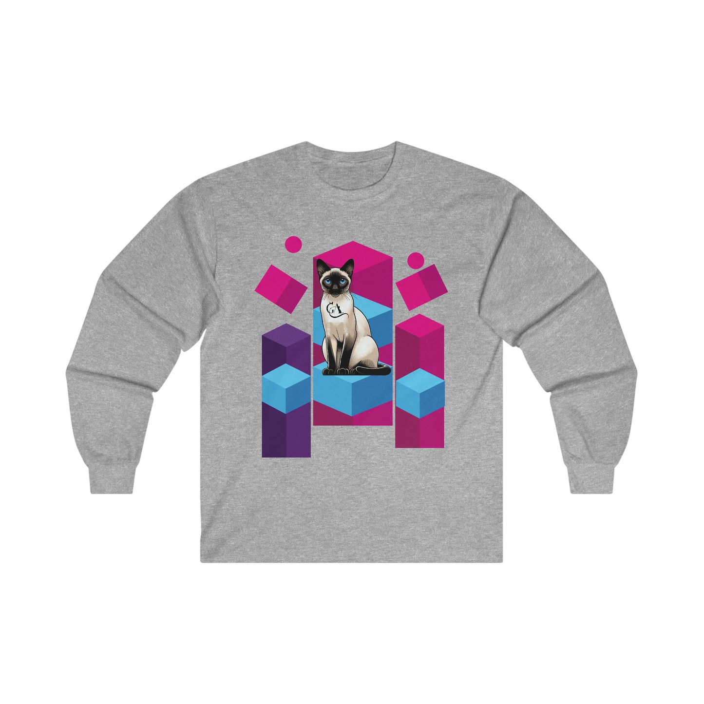 GA siemese abstract pink - Ultra Cotton Long Sleeve Tee - Unisex