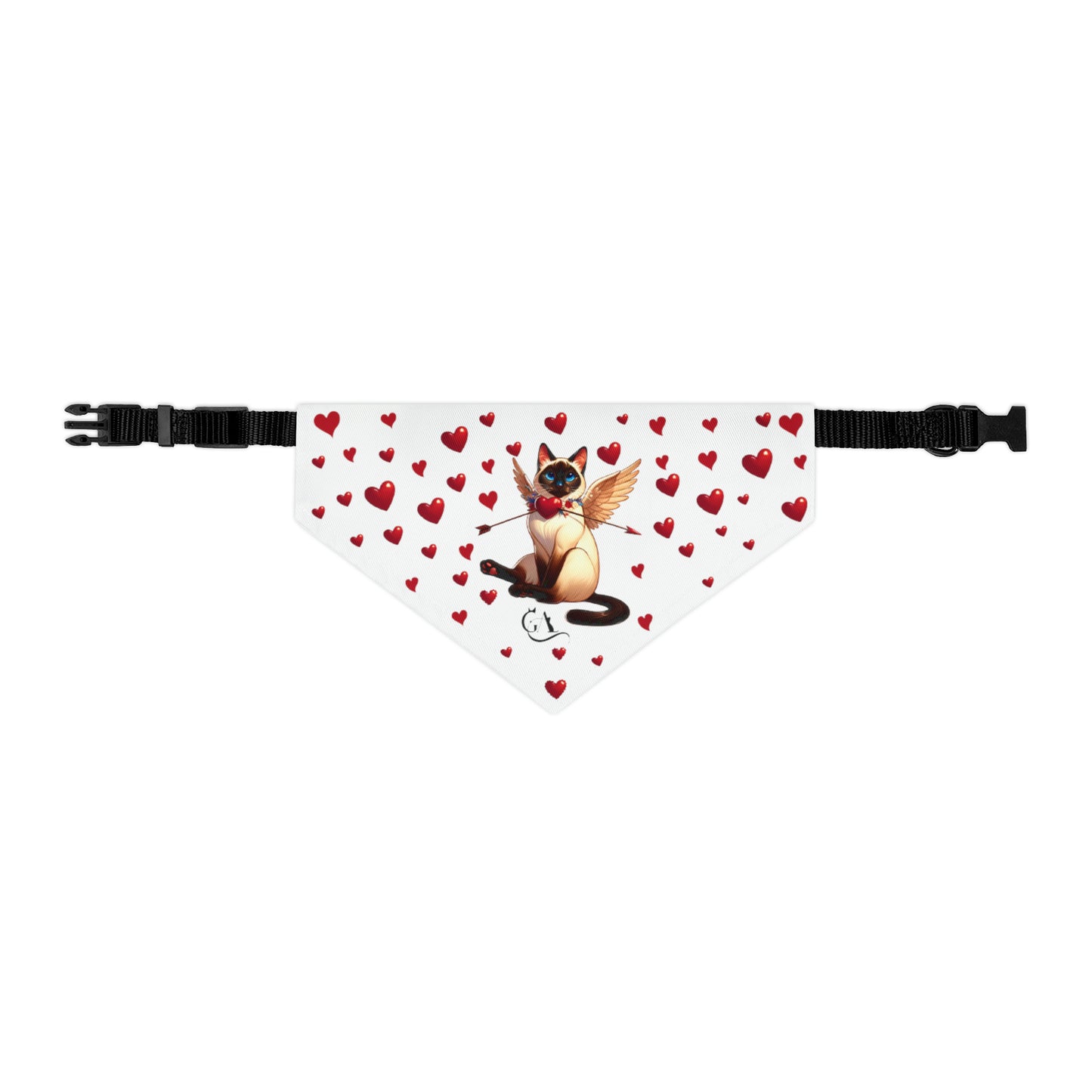 GA Love - Pet Bandana Collar (white)