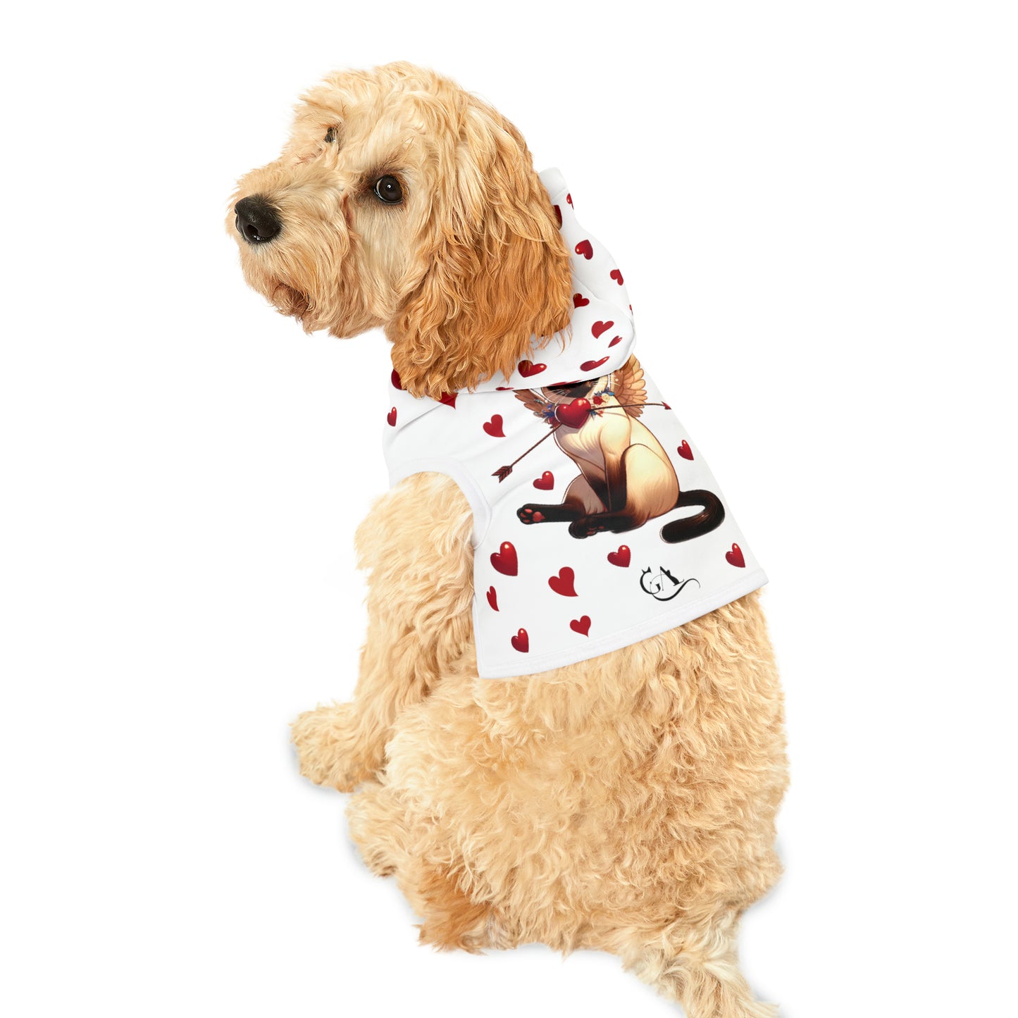 GA Love Pet Hoodie (branco)