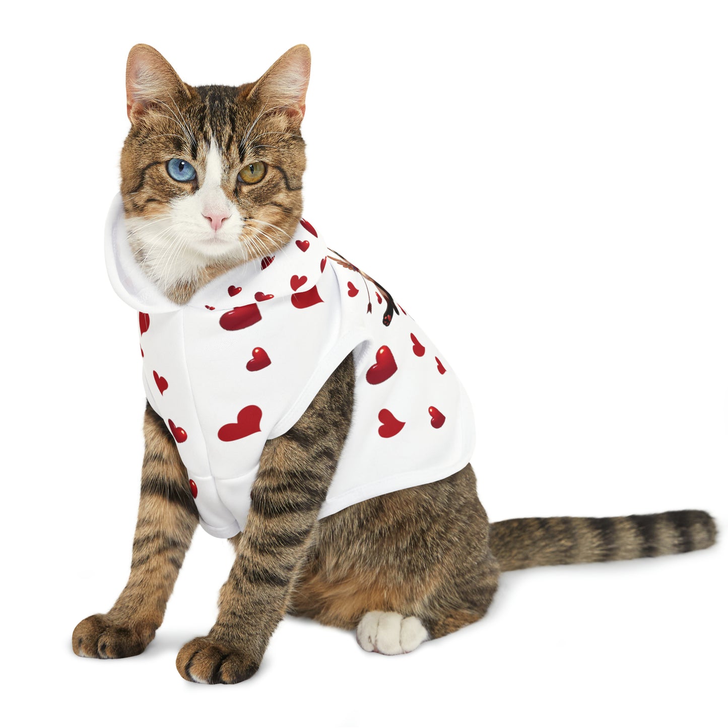 GA Love Pet Hoodie (branco)