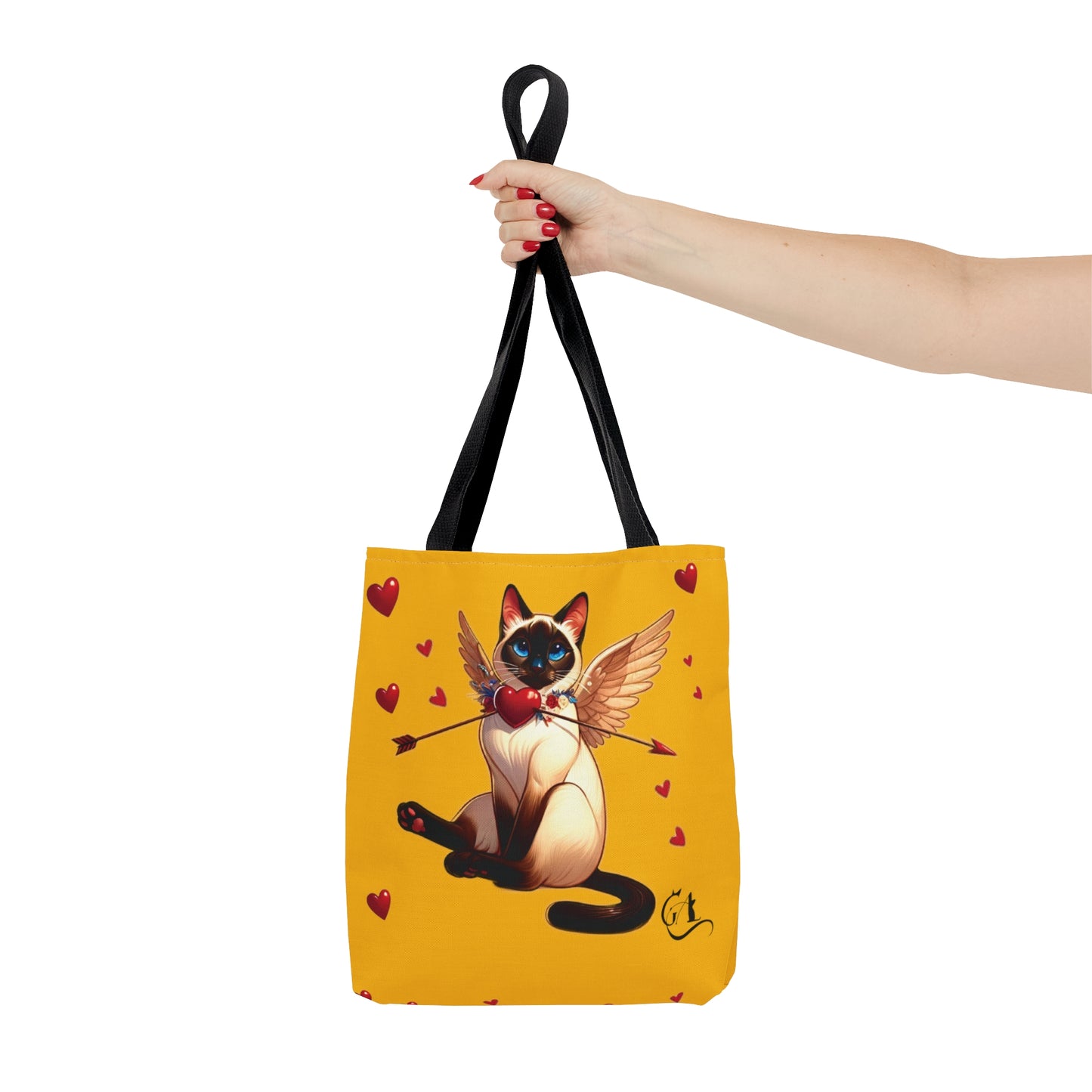 cat cupid, Tote Bag yellow