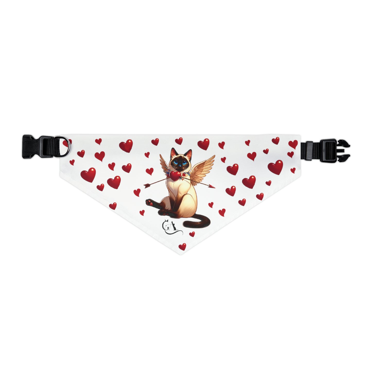 GA Love - Pet Bandana Collar (white)