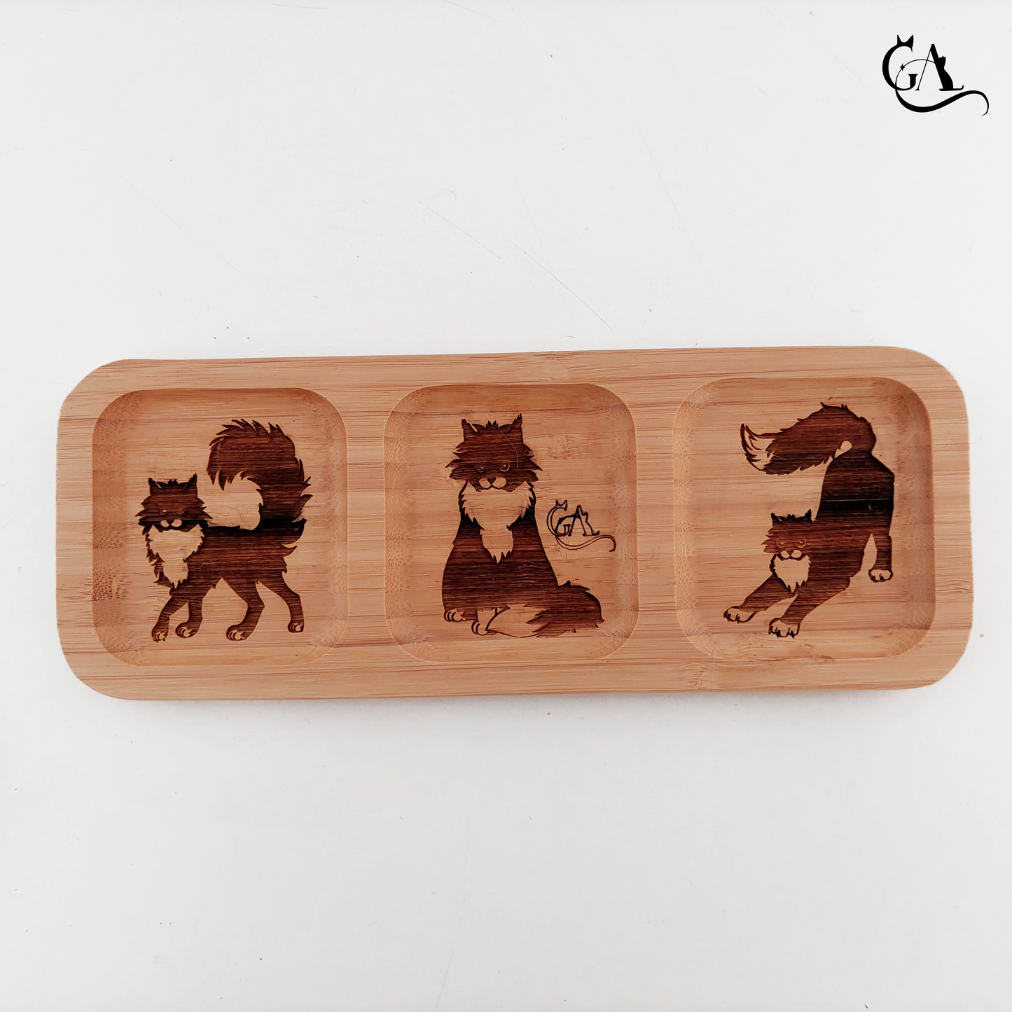 Atelier GA Tray `Ludo's Cat Trio Appetizer´